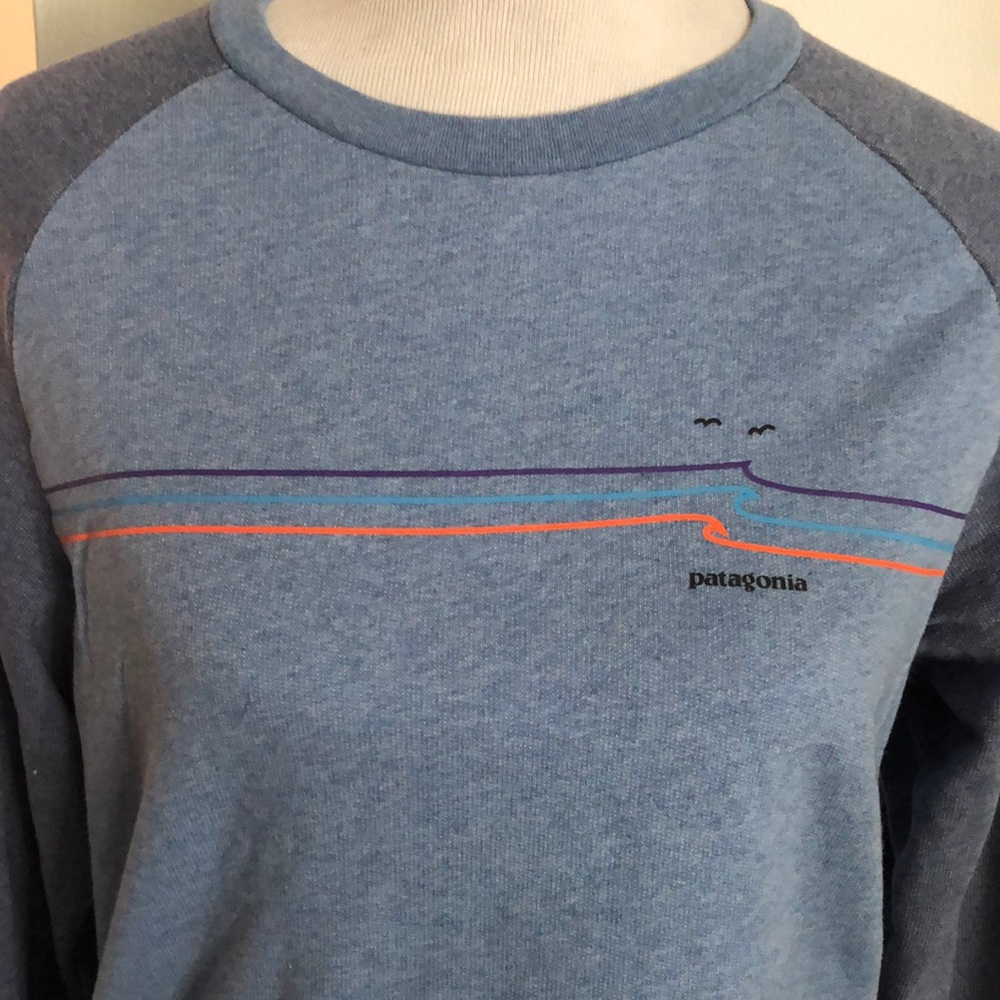Patagonia Rip Tide Organic Cotton L/S T-Shirt SZ SM
